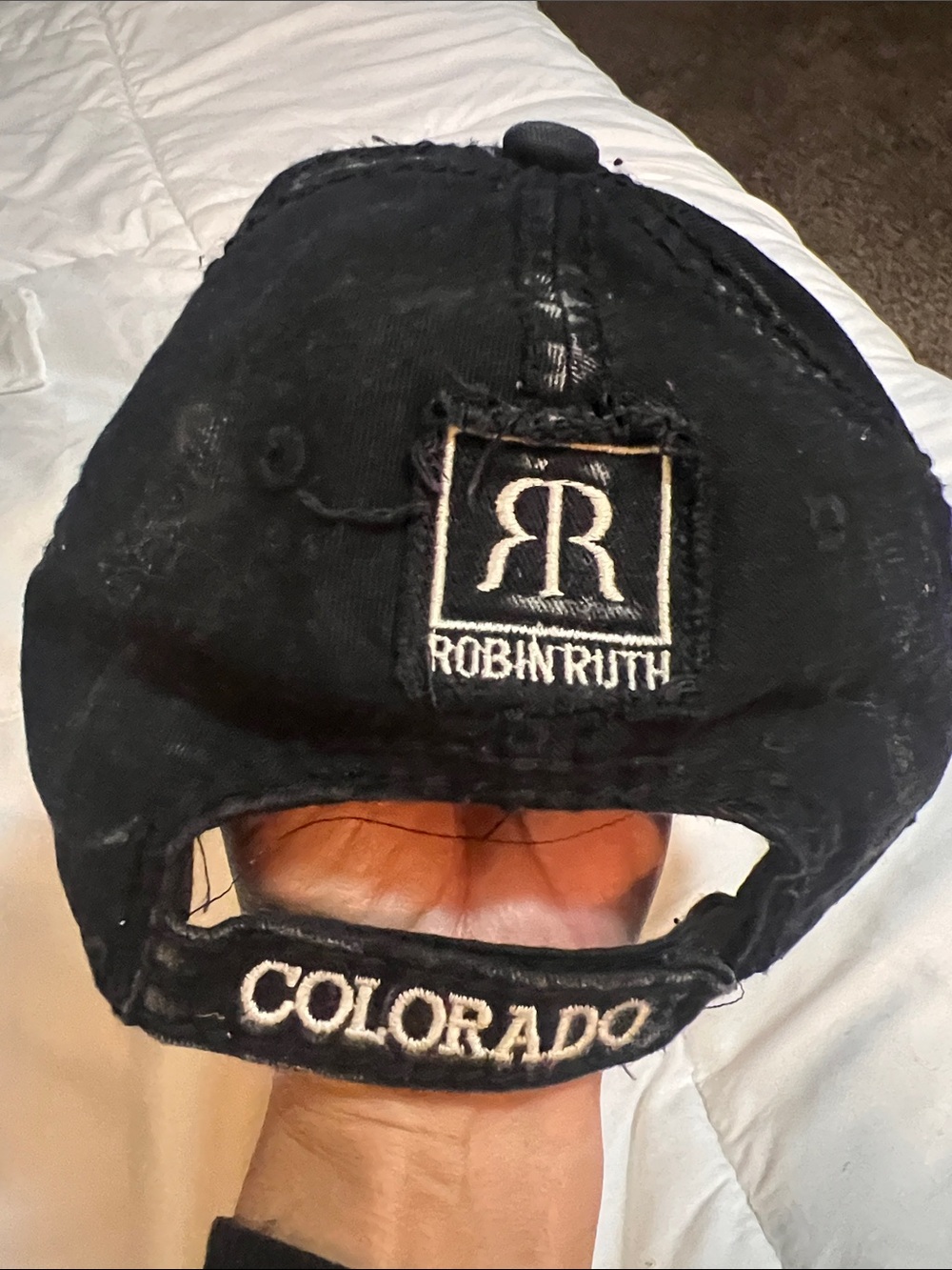 Robin Ruth Colorado Cap with Distressed Embroidered Lettering - Picture 2 of 9